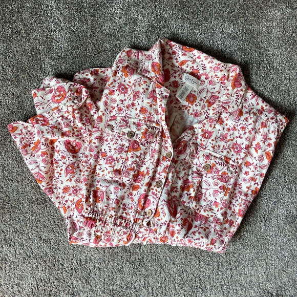 Jessica Simpson Floral Romper size L - Picture 6 of 6